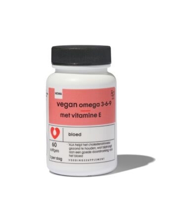 afbeelding HEMA Vegan Omega 3-6-9 Met Vitamine E - 60 Stuks