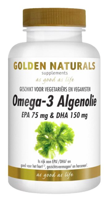 afbeelding Golden Naturals Omega-3 Algenolie Capsules