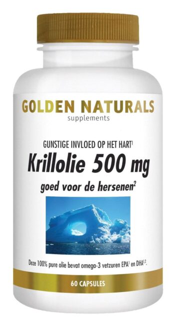 afbeelding Golden Naturals Krillolie 500mg Capsules