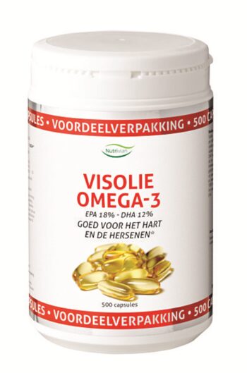 afbeelding Nutrivian Visolie Omega 3 Voordeelverpakking Capsules