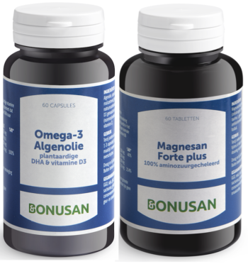 afbeelding Bonusan Magnesan Forte Plus + Omega-3 Algenolie Combiproduct