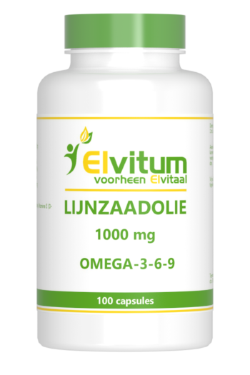 afbeelding Elvitum Lijnzaadolie 1000mg Capsules