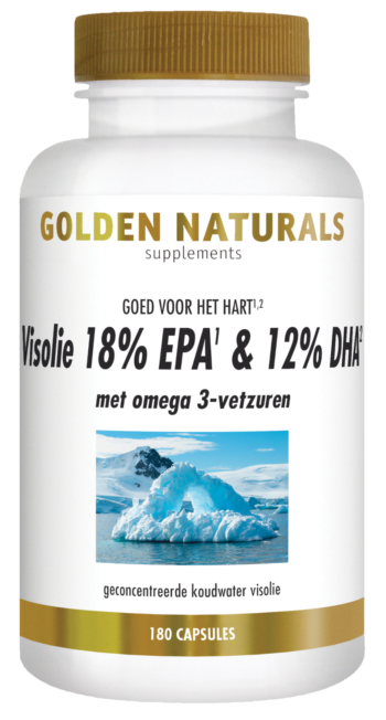 afbeelding Golden Naturals Visolie 18% EPA & 12% DHA Capsules