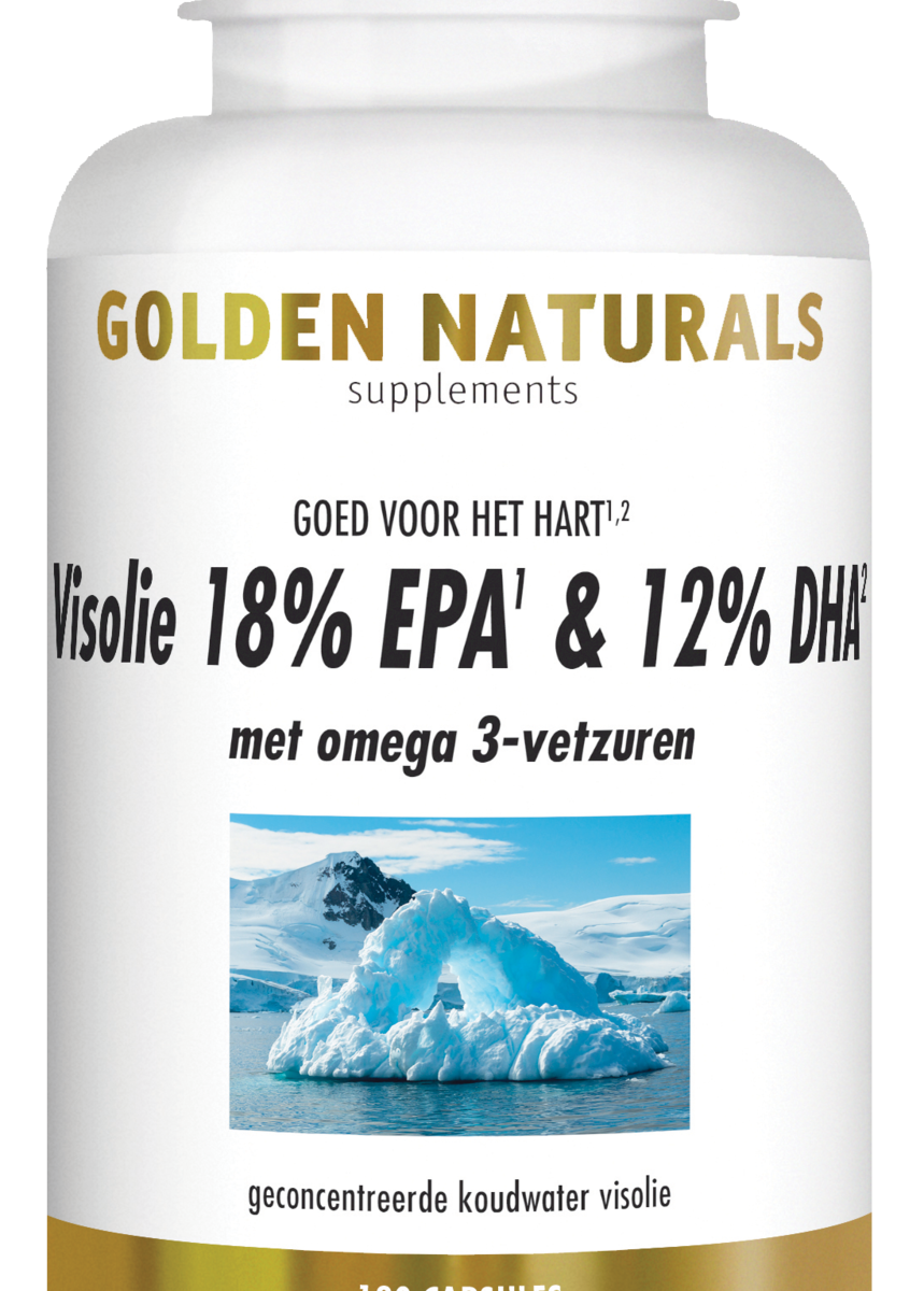 afbeelding Golden Naturals Visolie 18% EPA & 12% DHA Capsules