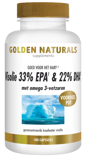 afbeelding Golden Naturals Visolie 33% EPA & 22% DHA Capsules