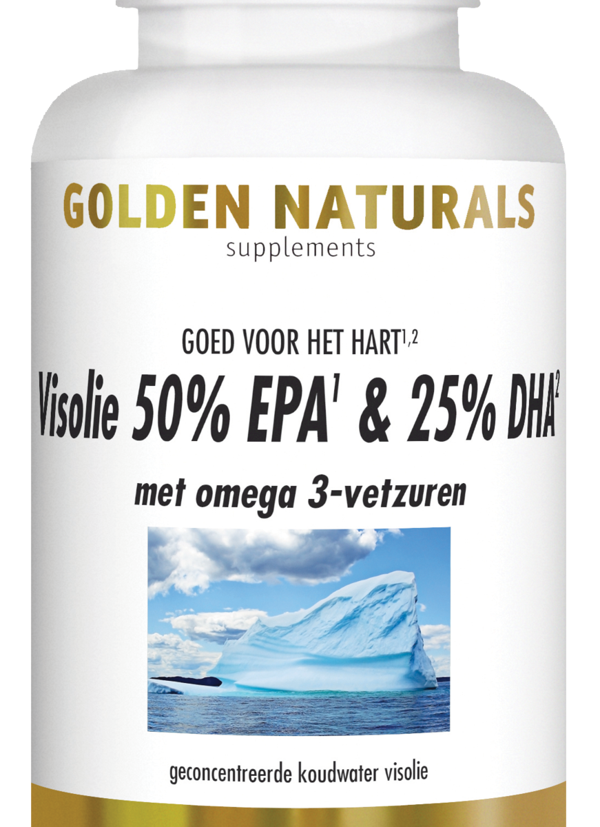 afbeelding Golden Naturals Visolie 50% EPA & 25% DHA Capsules