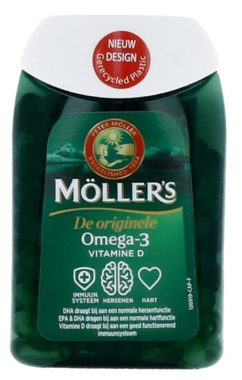 afbeelding Mollers De Originele Omega-3 Vitamine D Capsules