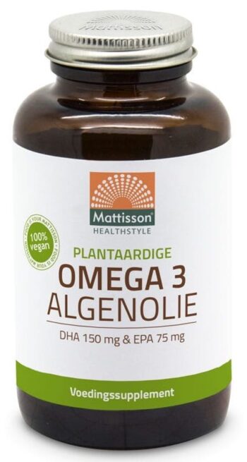 afbeelding Mattisson HealthStyle Omega 3 Algenolie Capsules