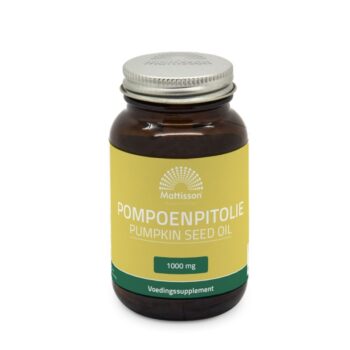 afbeelding Mattisson HealthStyle Pompoenpitolie 1000mg Capsules