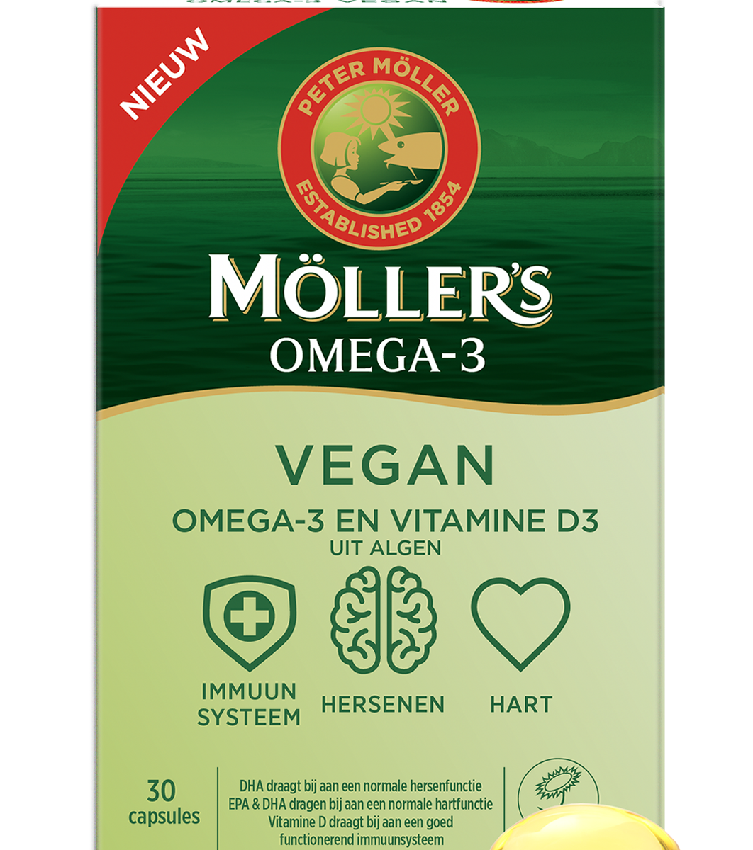 afbeelding Mollers Omega-3 Algenolie Capsules