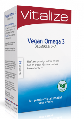 afbeelding Vitalize Vegan Omega 3 Algenolie DHA Capsules