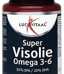 afbeelding Lucovitaal Visolie Super Omega - 3-6 Supplementen - 30 Capsules