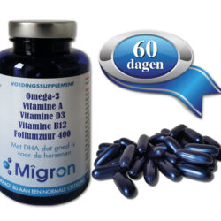 afbeelding Migron Omega3 Vitamine AB12 Foliumzuur Capsules